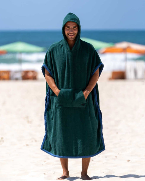 Snuggs Poncho Towel Dark Green